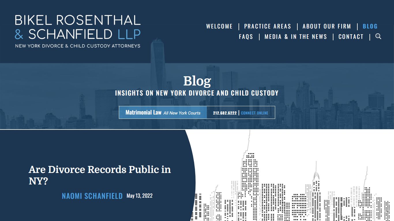 Are Divorce Records Public in NY? - Bikel Rosenthal & Schanfield